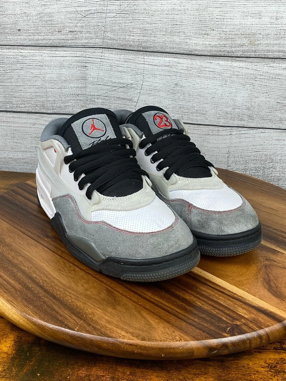 Jordan 4 RM Premium Motorsports White Black Grey Shoes IB8052-100 Men’s Size 9.5
